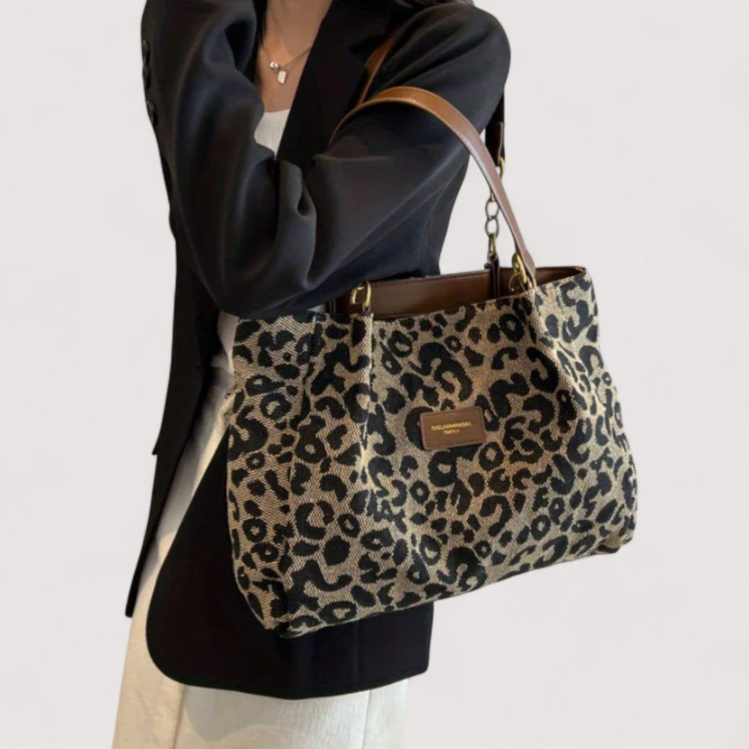 Edith™ | Leopard Canvas Shopping Bag