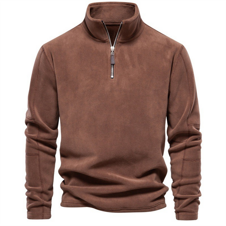 Joshua | Fleece Pullover with Quarter Zip
