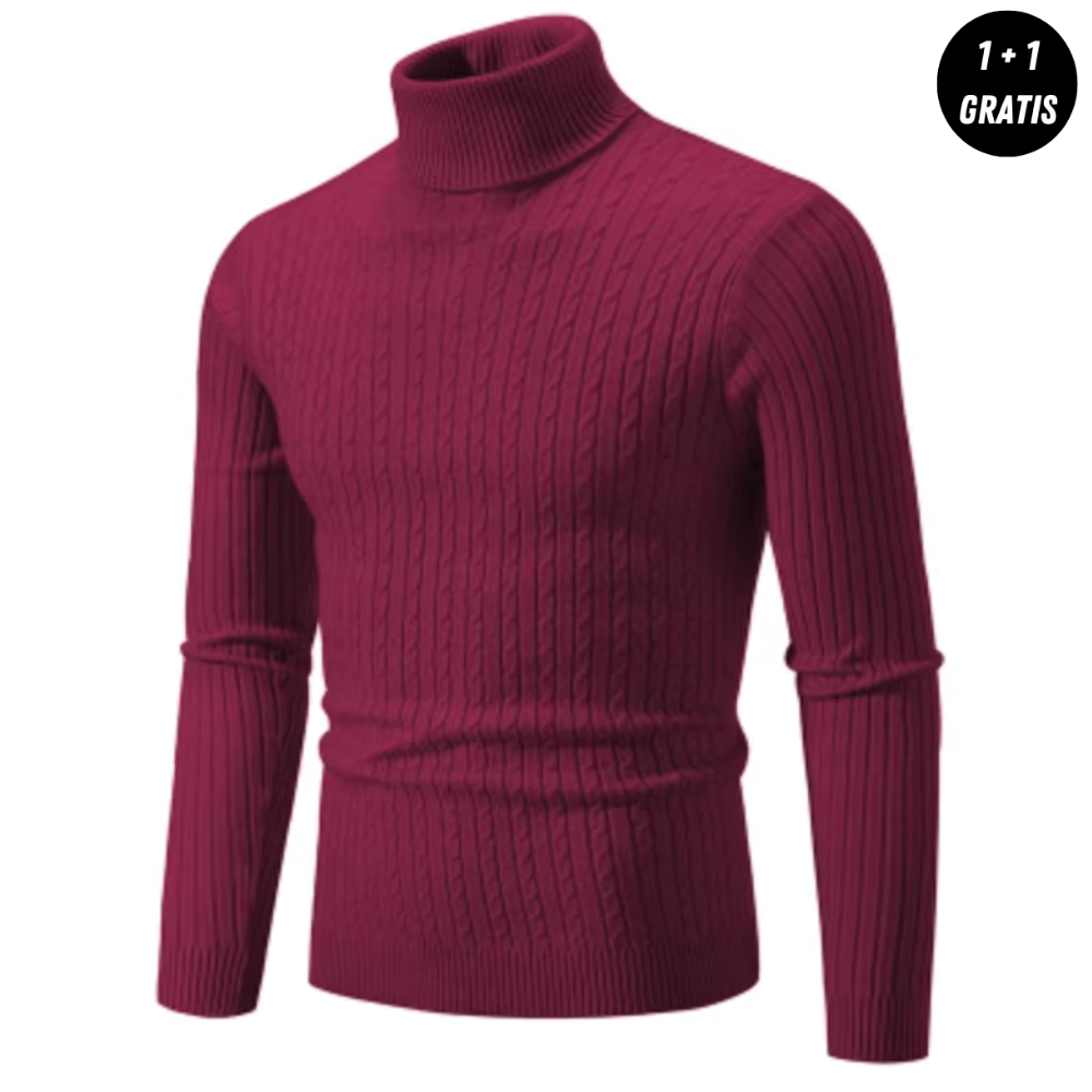 Victor | Warm knit sweater with turtleneck