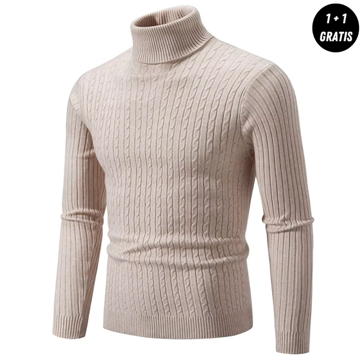 Victor | Warm knit sweater with turtleneck