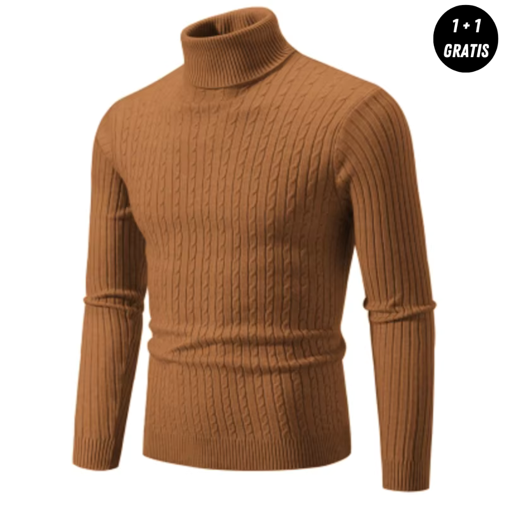 Victor | Warm knit sweater with turtleneck