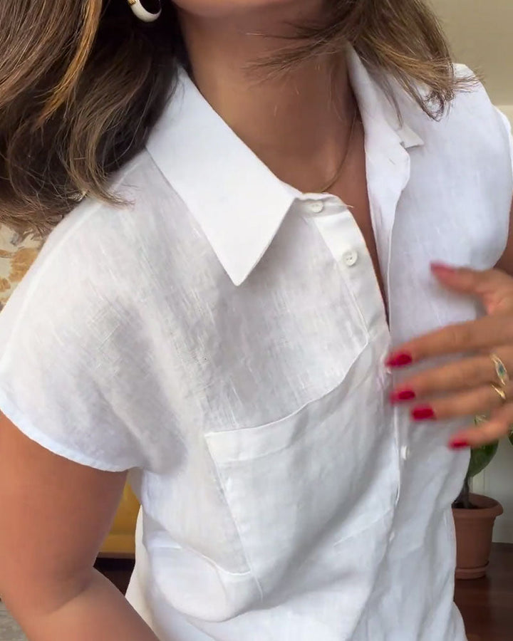 Tiphaine | Solid Color Casual Pantsuit