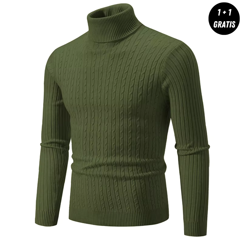 Victor | Warm knit sweater with turtleneck