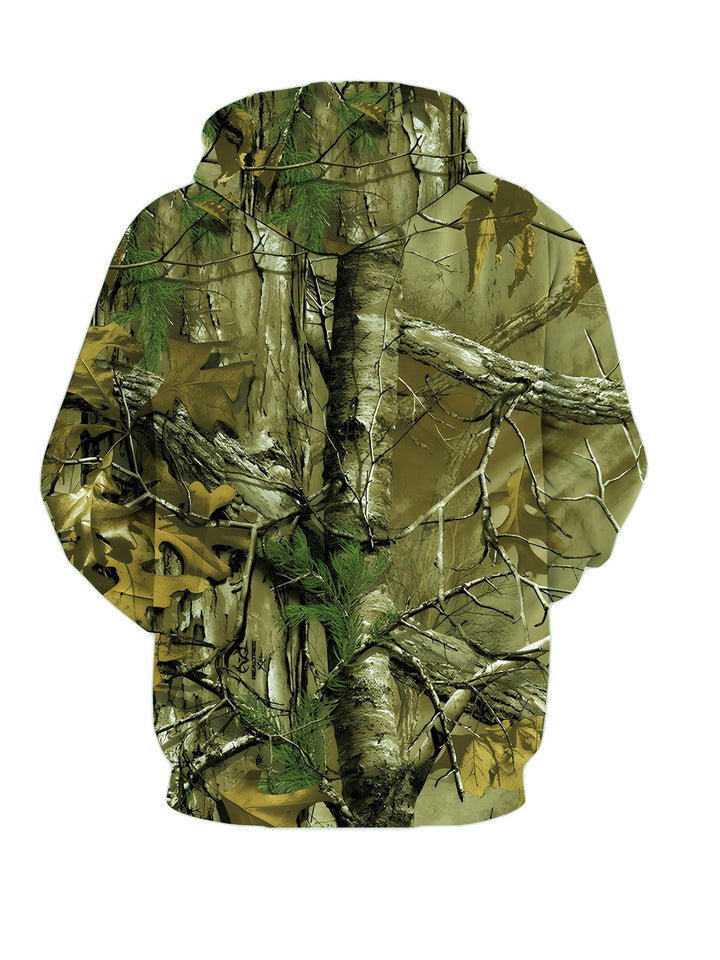 Whitaker - Branch Printed Hoodie With Zip Up
