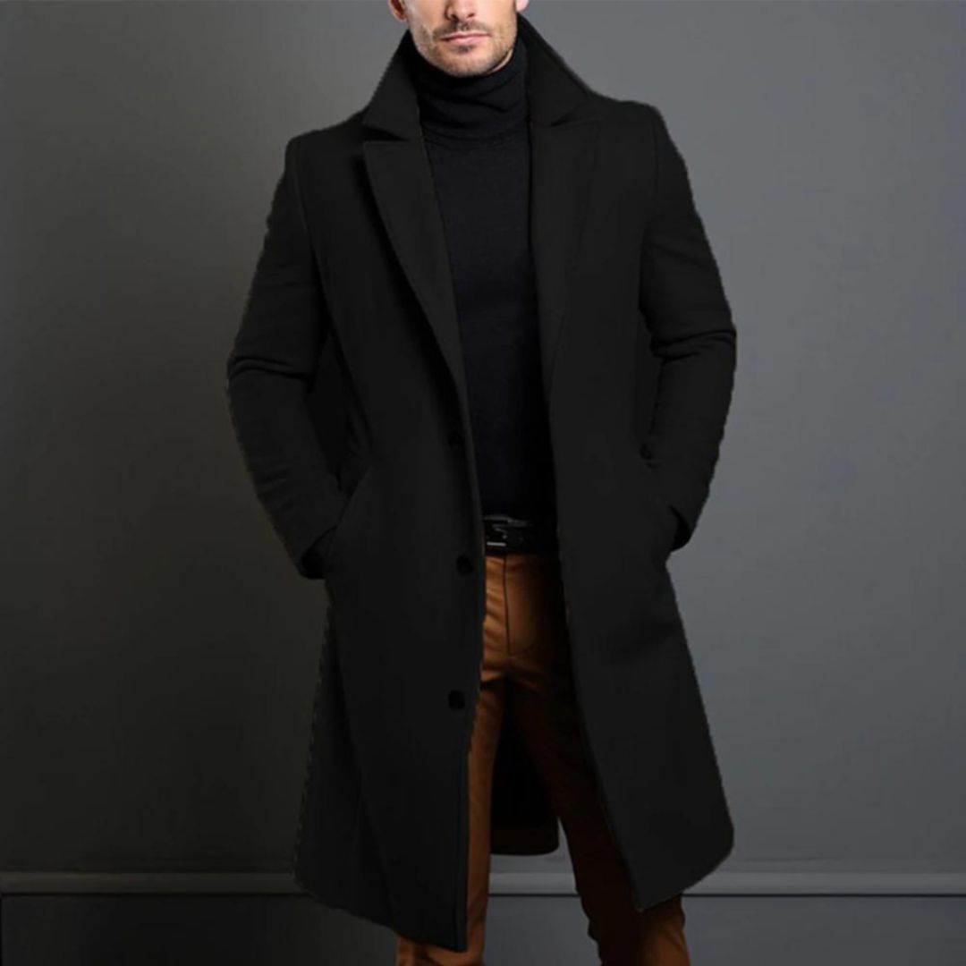 Florian - Elegant wool trench coat for an autumn look
