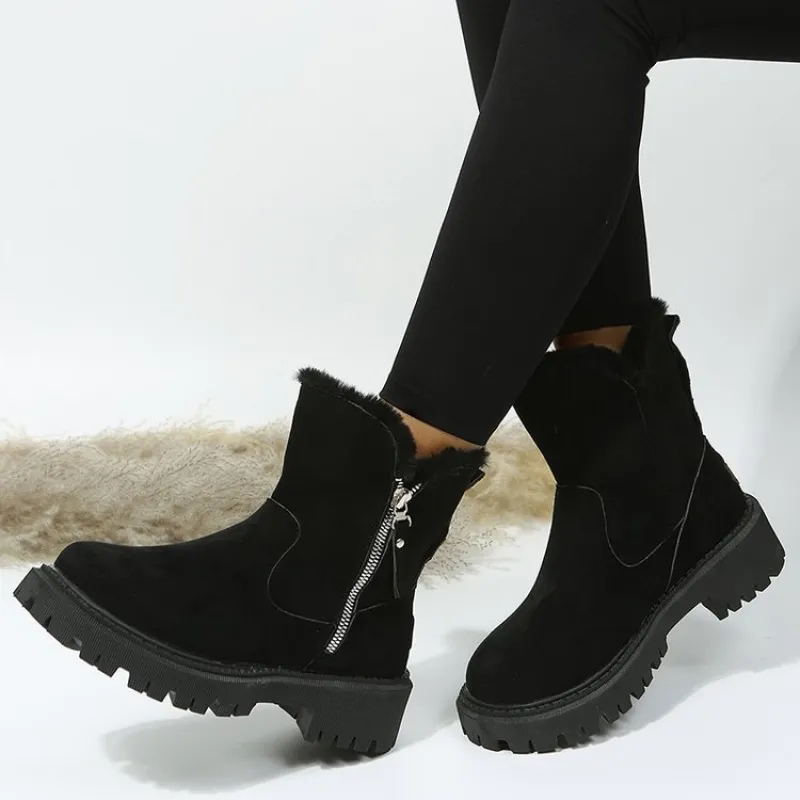 Luisaa | Winter Boots with Side Zipper