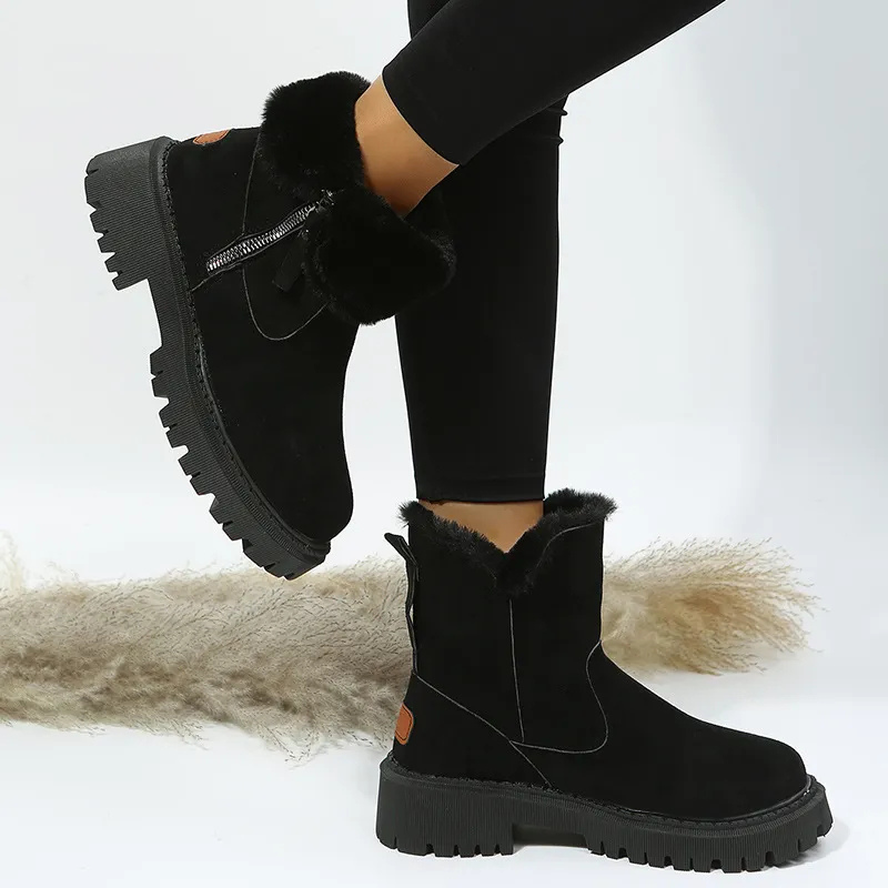 Luisaa | Winter Boots with Side Zipper
