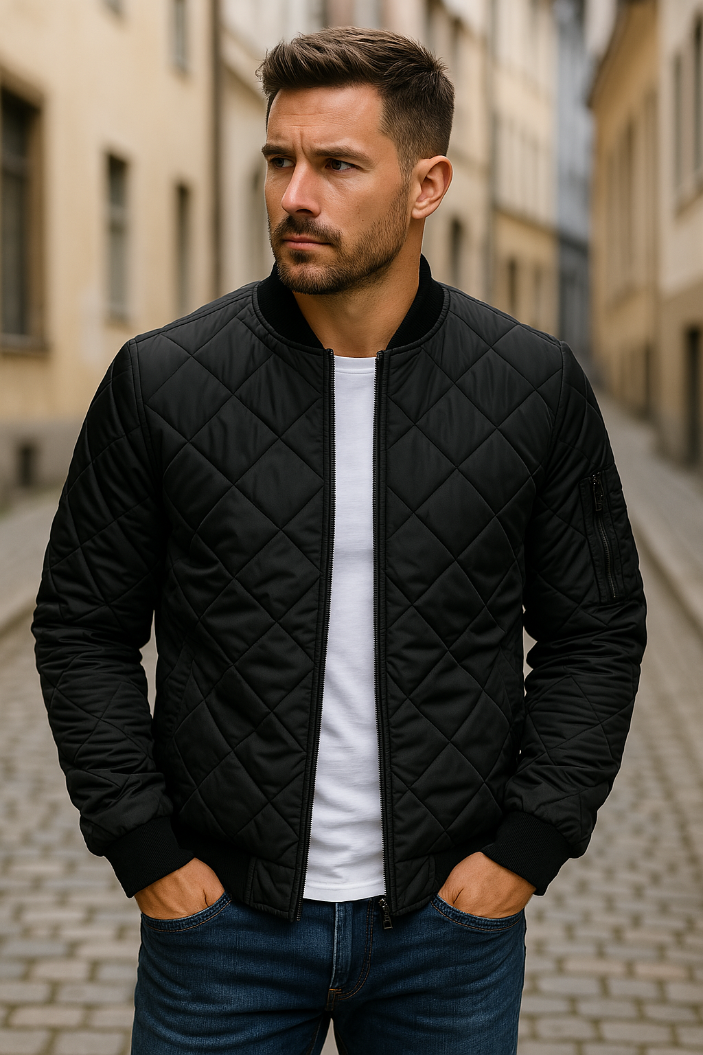 Maxime | Diamond Quilted Jacket for Effortless Style