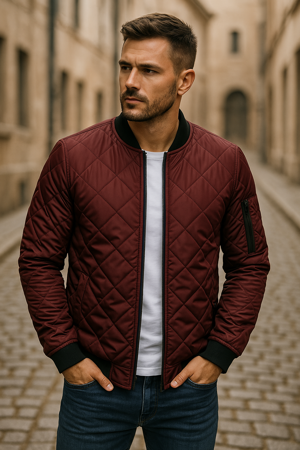 Maxime | Diamond Quilted Jacket for Effortless Style