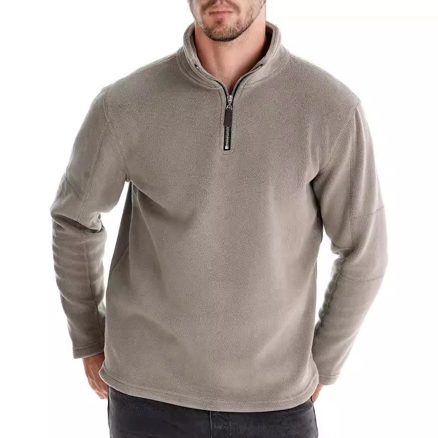 Joshua | Fleece Pullover with Quarter Zip
