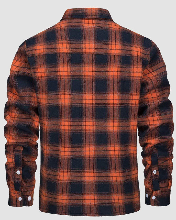 Klaus™ | Warm and Quilted Checkered Overshirt