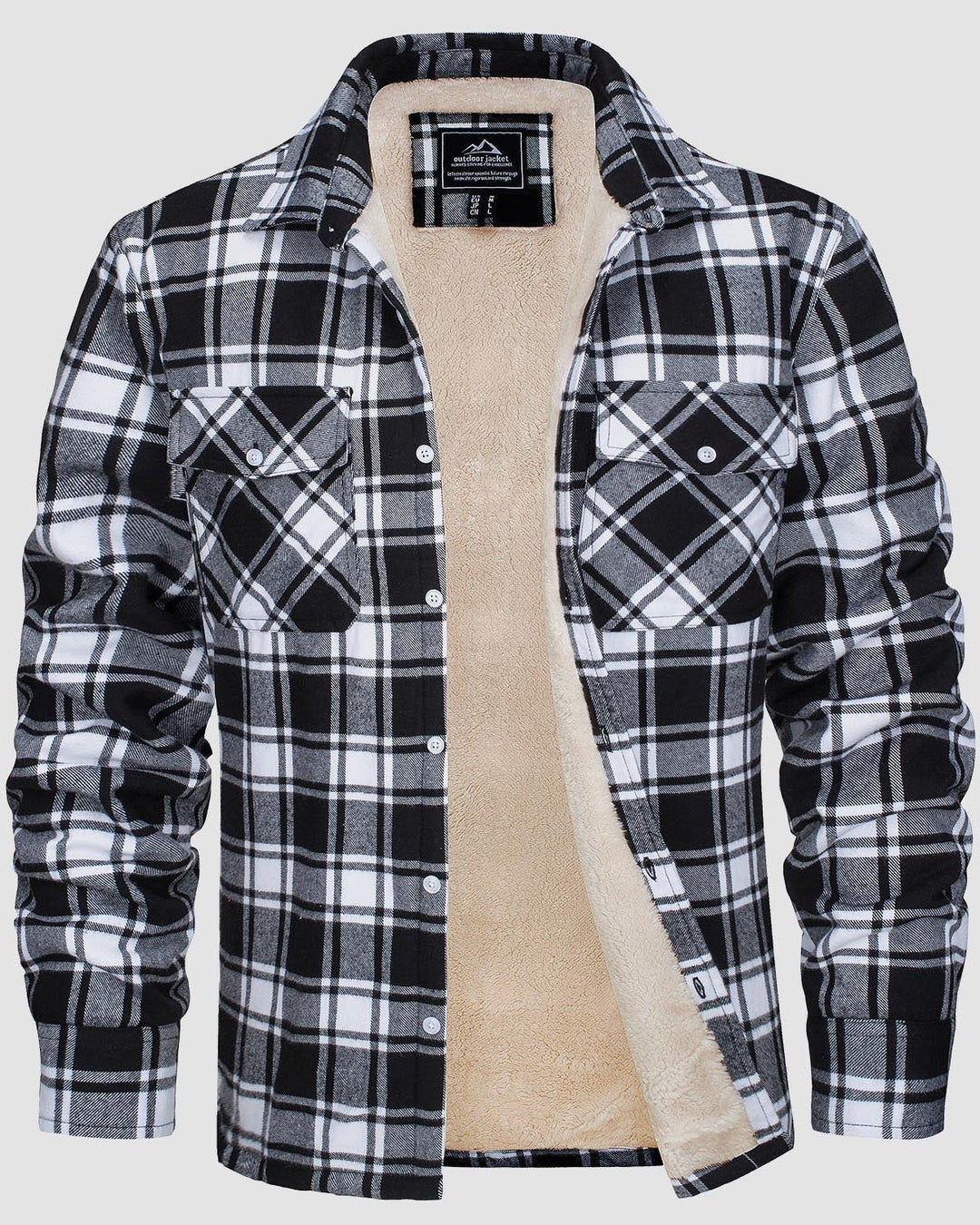 Klaus™ | Warm and Quilted Checkered Overshirt