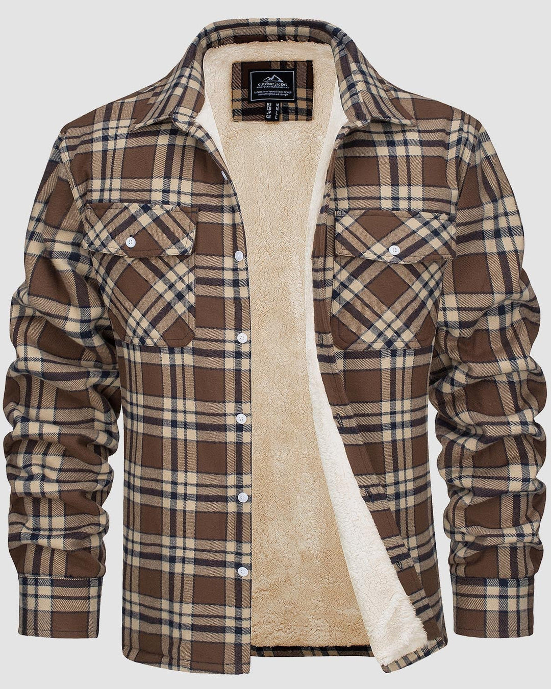 Klaus™ | Warm and Quilted Checkered Overshirt