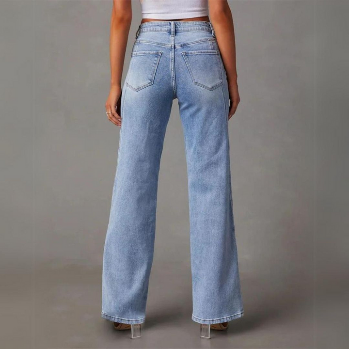 Olivia™ | High Waisted Wide Leg Jeans