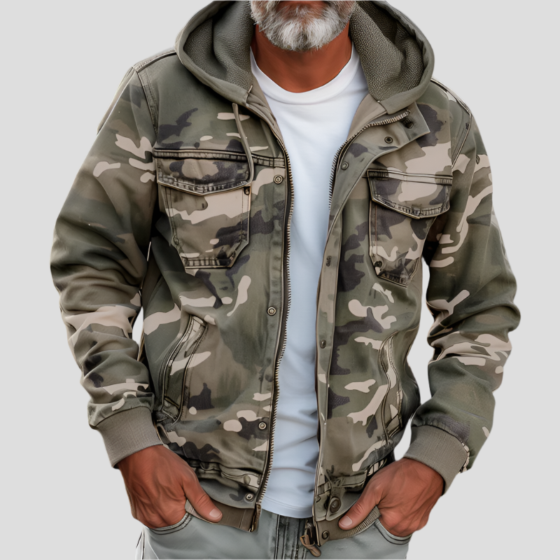 ROBERT | Hooded Cargo Jacket