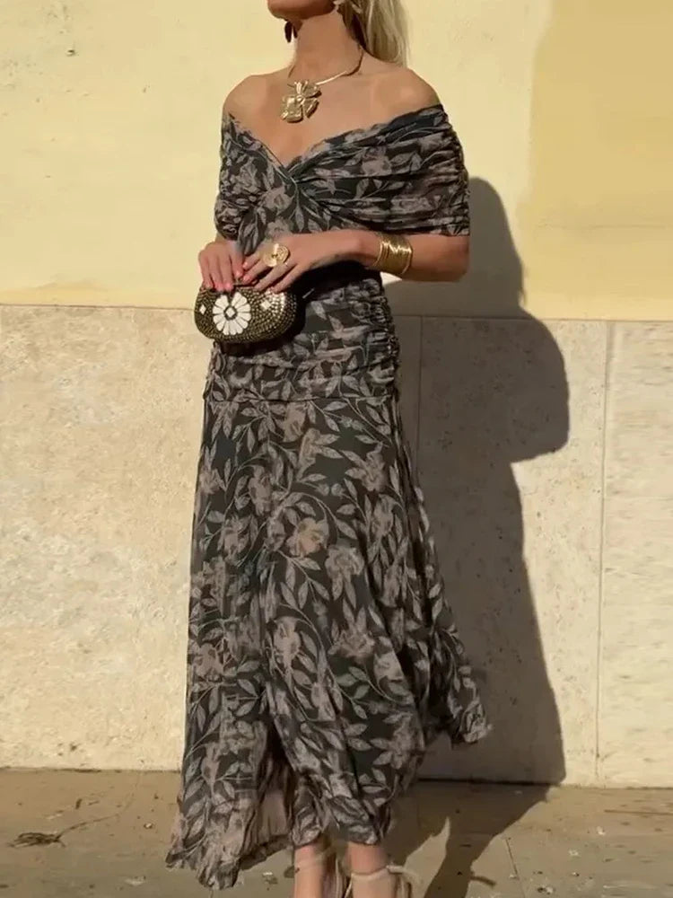 Hayden Laluna™ | Elegant Floral V-Neck Dress