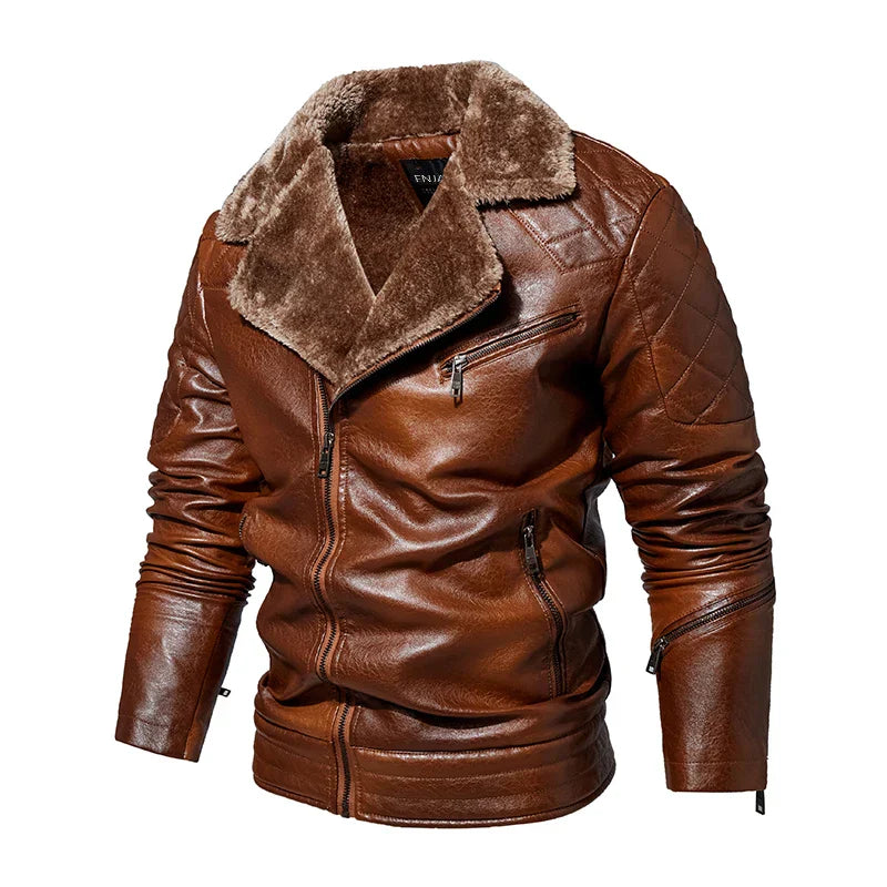 Gabriel™ | Aviator Jacket with Fleece Collar