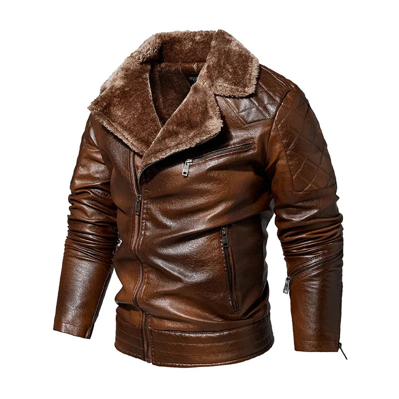 Gabriel™ | Aviator Jacket with Fleece Collar