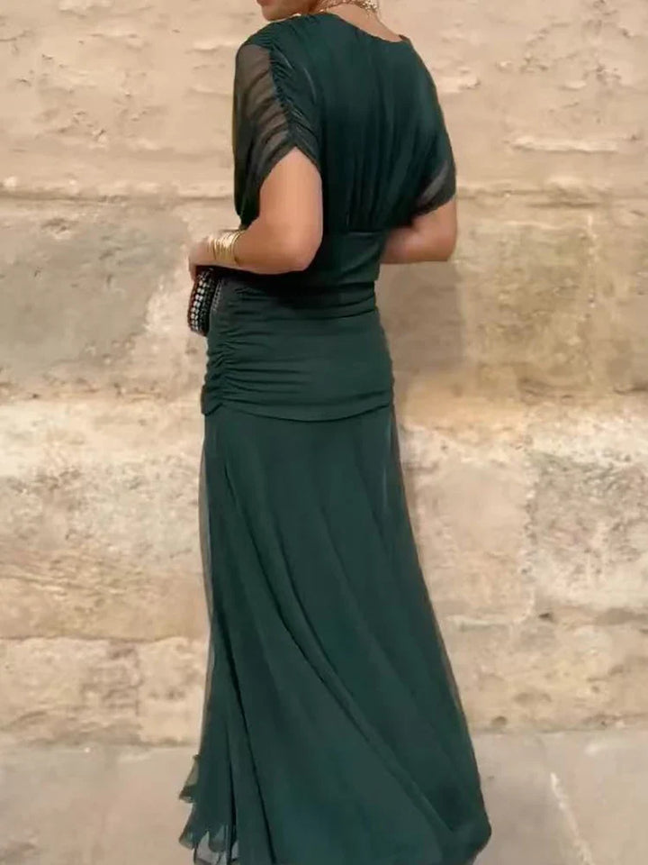 Hayden Laluna™ | Elegant Floral V-Neck Dress