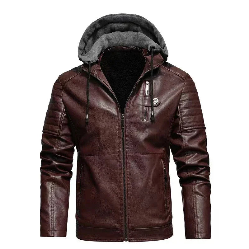 Enzo™ | Biker jacket with removable hood