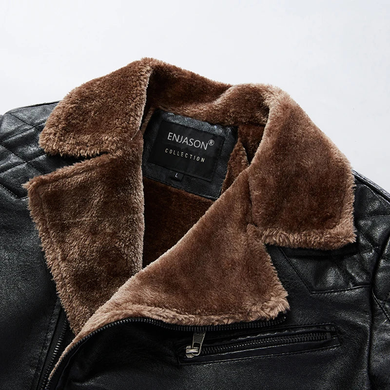 Gabriel™ | Aviator Jacket with Fleece Collar