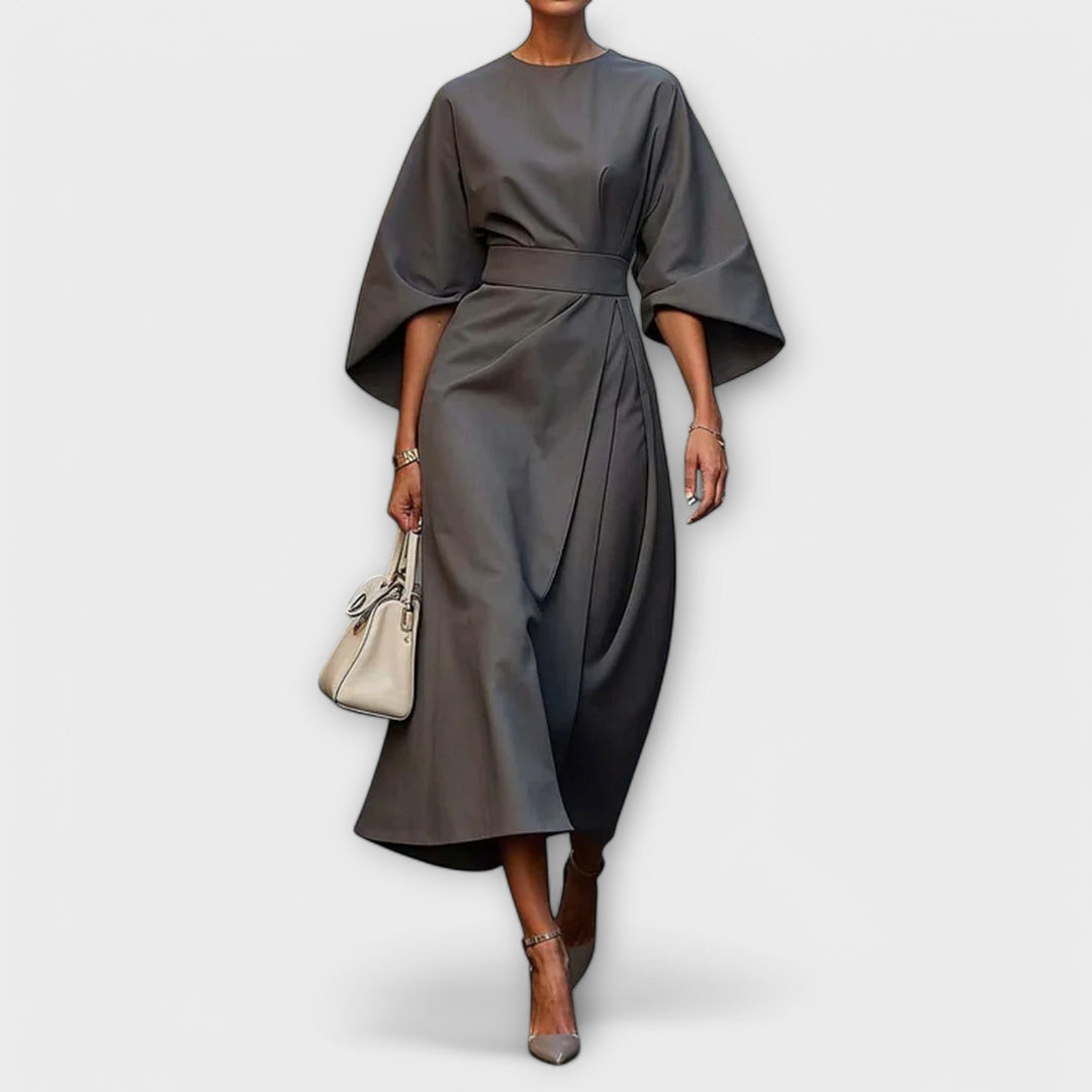 Sonia | Elegant Dress with Sleeves and Belt