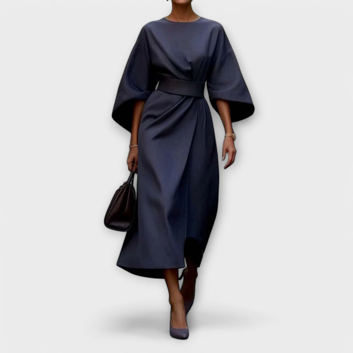 Sonia | Elegant Dress with Sleeves and Belt