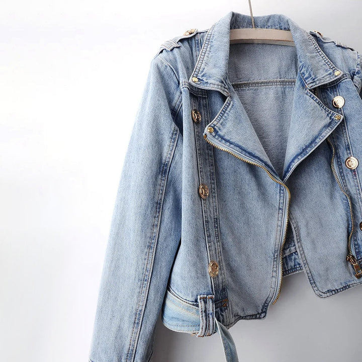 Sofia Amoretti Cropped Denim Jacket