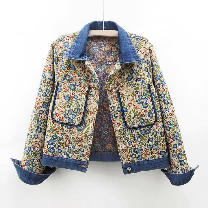 Valentina Rossi Floral Denim Jacket