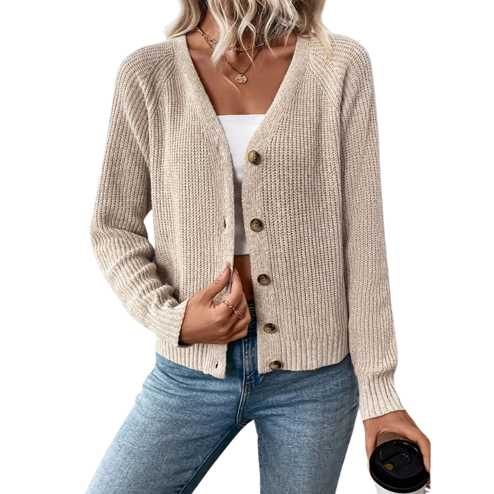 Zoe | Elegant Buttoned Women’s Cardigan