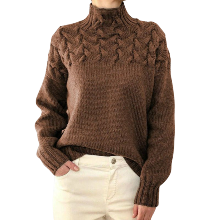 Juliette | Women's Turtleneck Knit Sweater