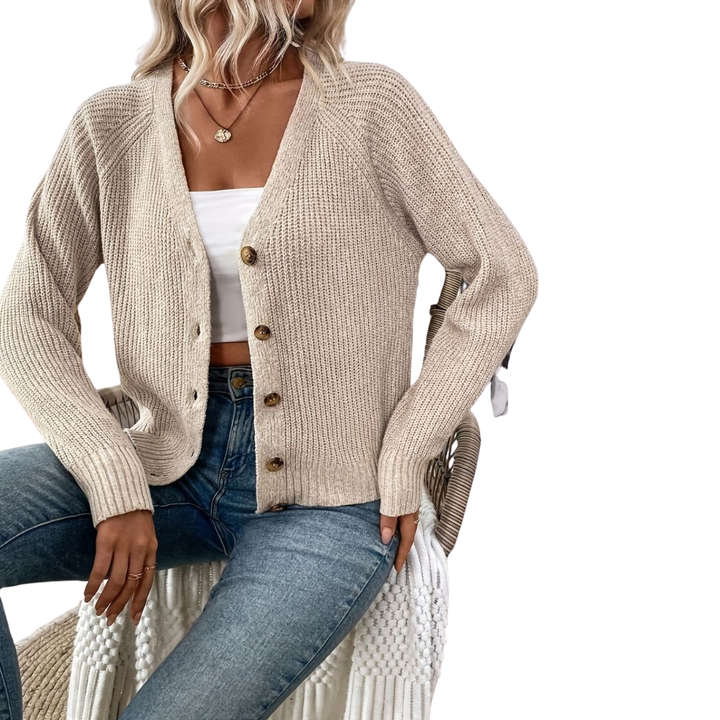 Zoe | Elegant Buttoned Women’s Cardigan