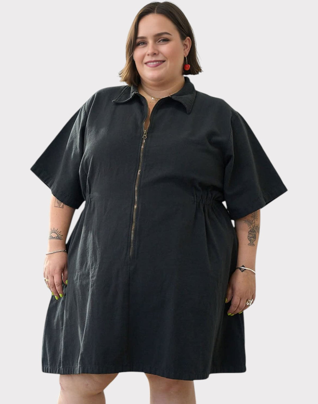 Noir Sping Zip Dress