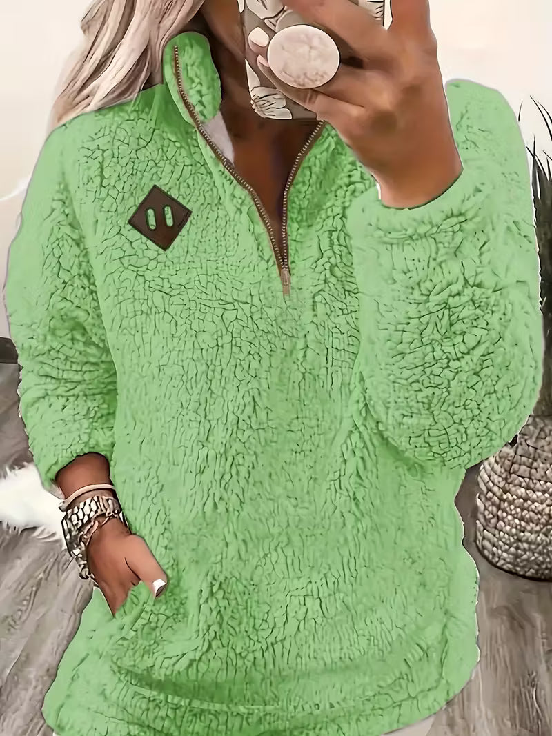 Humera™ | Elegant Zip-Up Sweater