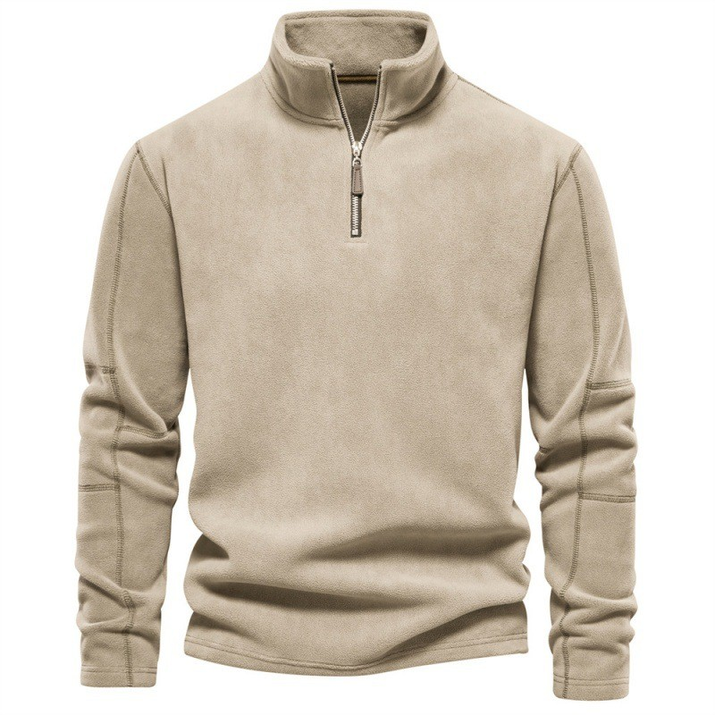 Joshua | Fleece Pullover with Quarter Zip