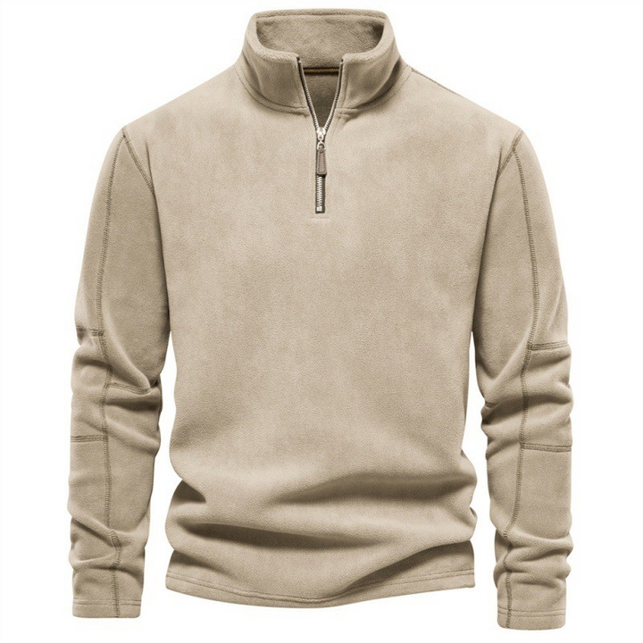 Joshua | Fleece Pullover with Quarter Zip