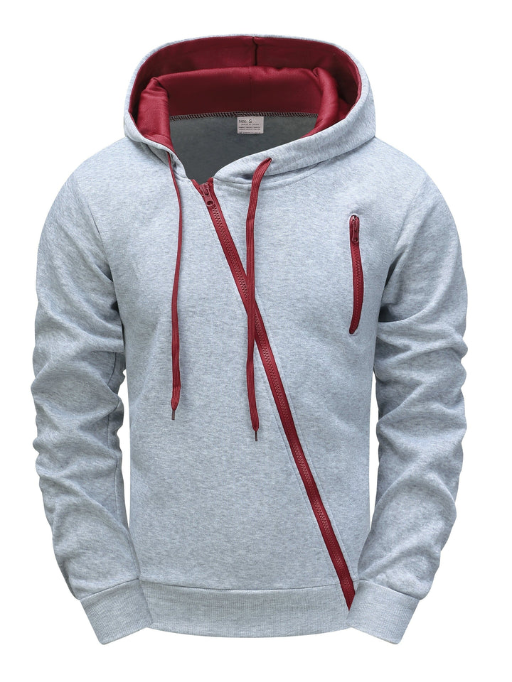 Hendro - Casual Long Sleeve Zipper Hoodie