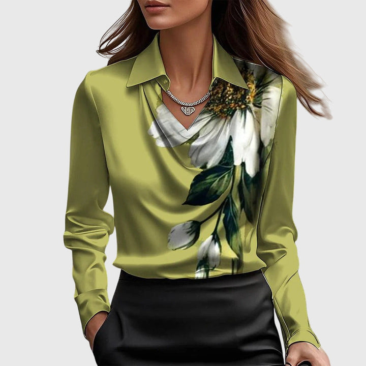 Brooklyn – Elegant Blouse in Glossy Satin