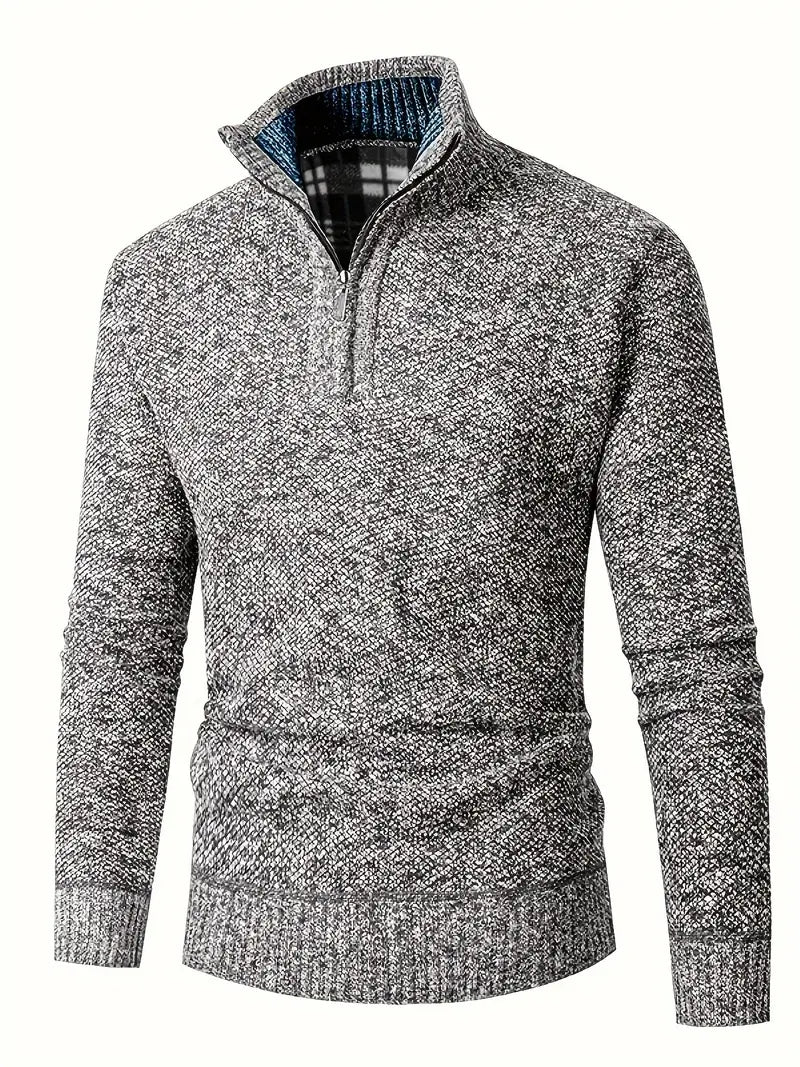 Ingram | Casual High-Neck Quarter-Zip Sweater