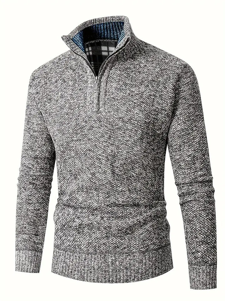 Ingram | Casual High-Neck Quarter-Zip Sweater