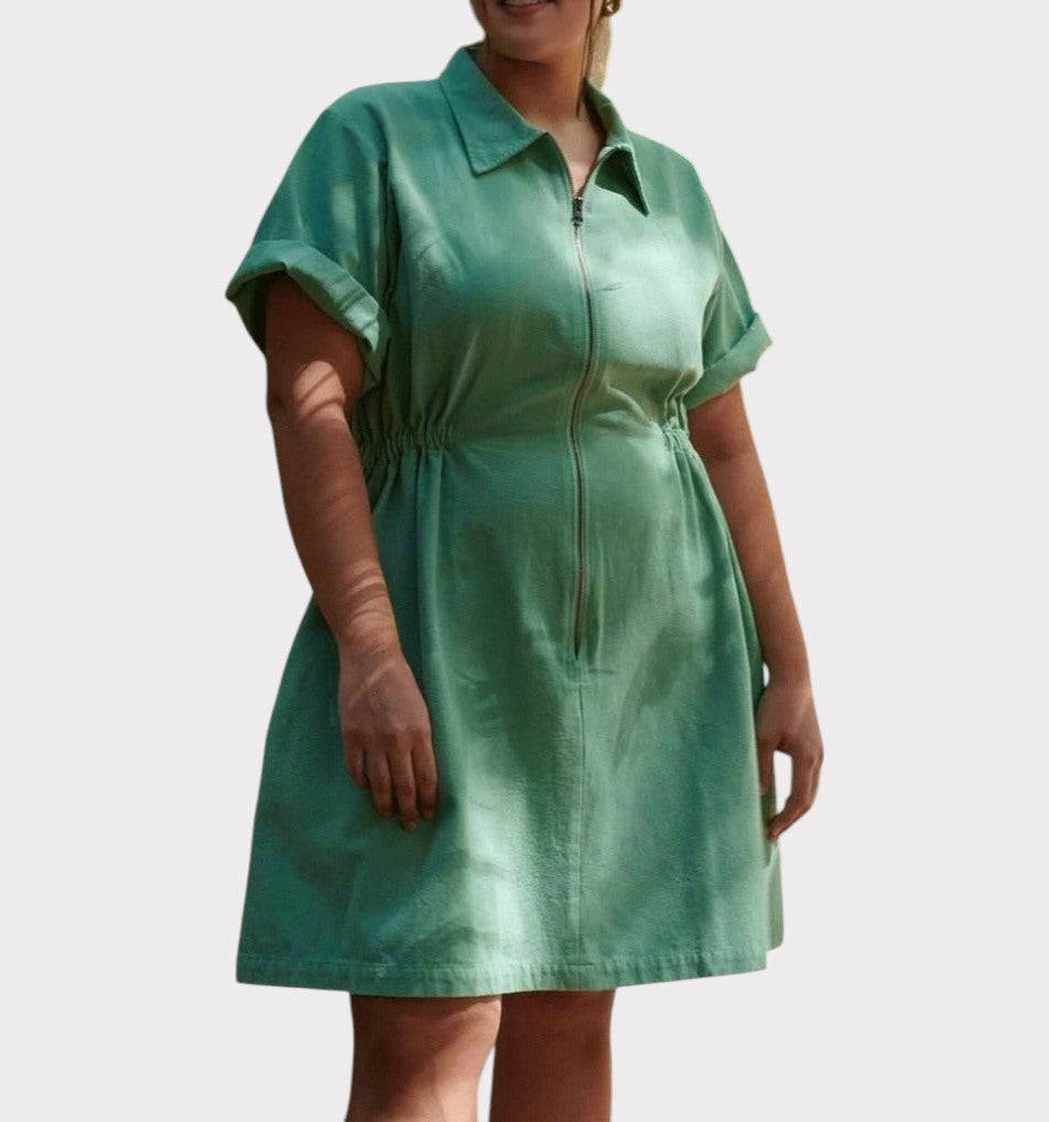 Noir Sping Zip Dress