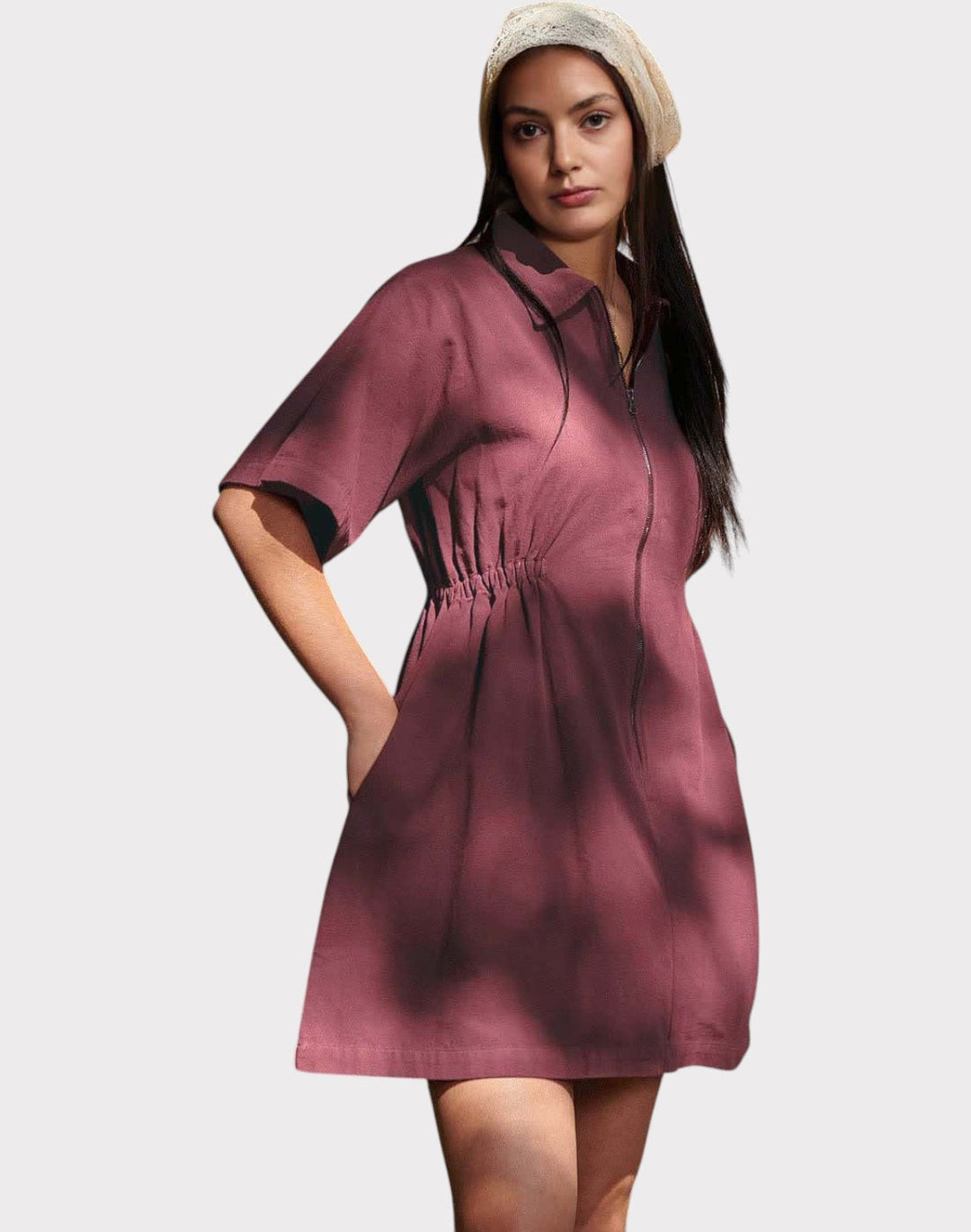 Noir Sping Zip Dress