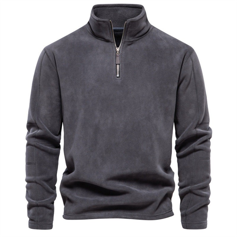 Joshua | Fleece Pullover with Quarter Zip