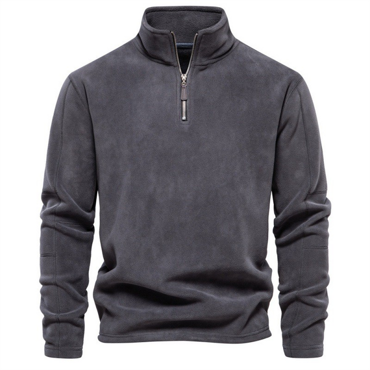 Joshua | Fleece Pullover with Quarter Zip