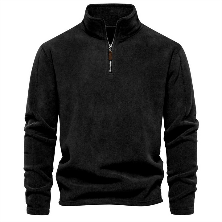 Joshua | Fleece Pullover with Quarter Zip